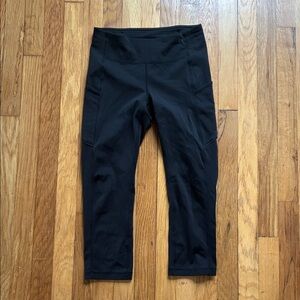 Lululemon Speed Up Crop Leggings Women’s 6 Running Athletic Pockets Black